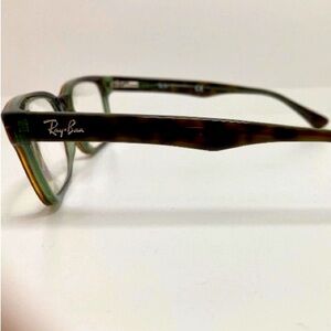 Ray-Ban Women's Eyeglass Frames Dark Tortoise/Green with Case Great condition!